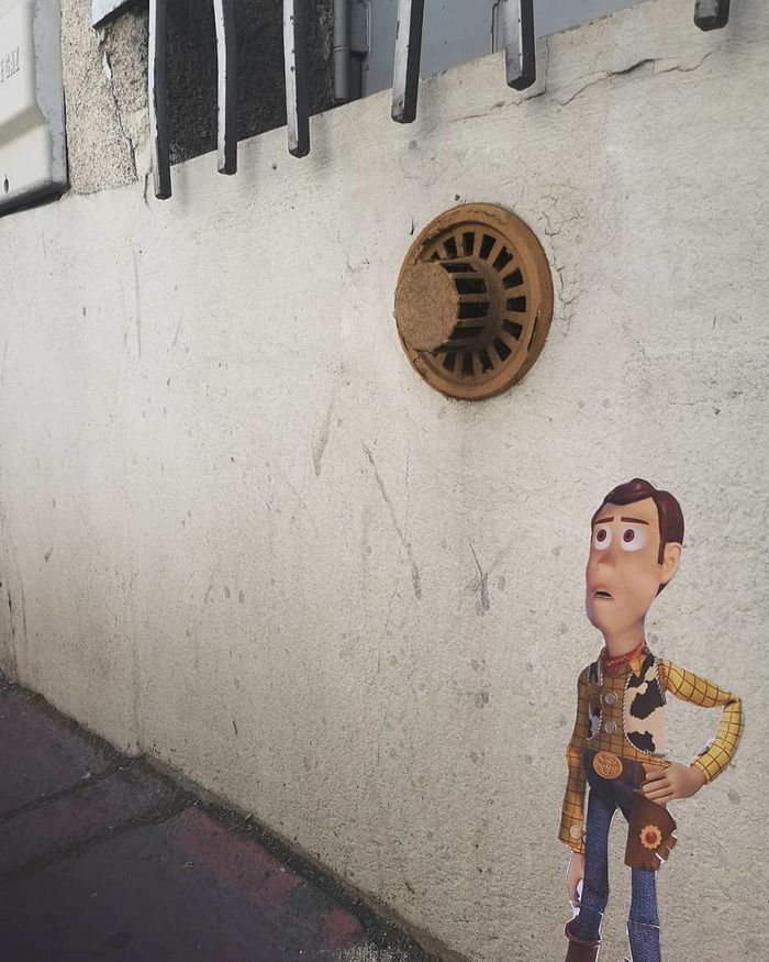 Artista dá vida às ruas simples adicionando personagens divertidos (34 fotos) 3