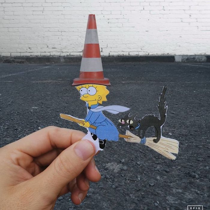 Artista dá vida às ruas simples adicionando personagens divertidos (34 fotos) 4