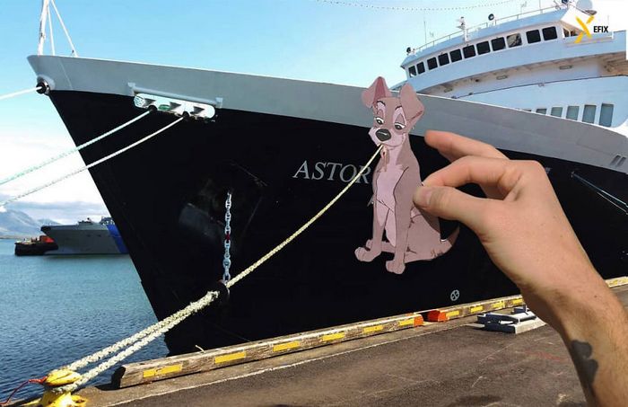 Artista dá vida às ruas simples adicionando personagens divertidos (34 fotos) 5