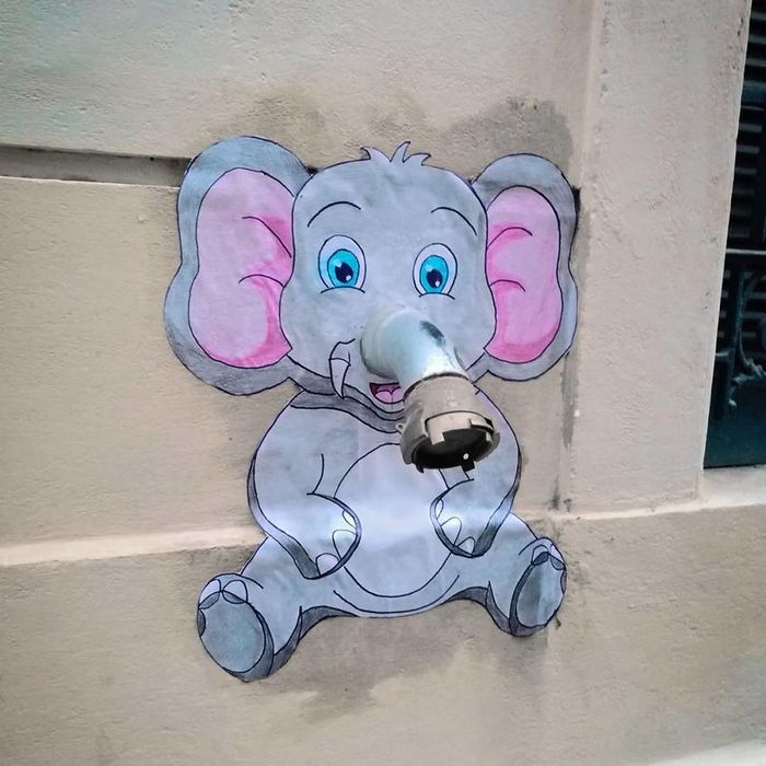 Artista dá vida às ruas simples adicionando personagens divertidos (34 fotos) 9