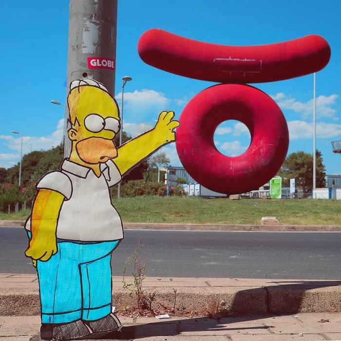 Artista dá vida às ruas simples adicionando personagens divertidos (34 fotos) 10