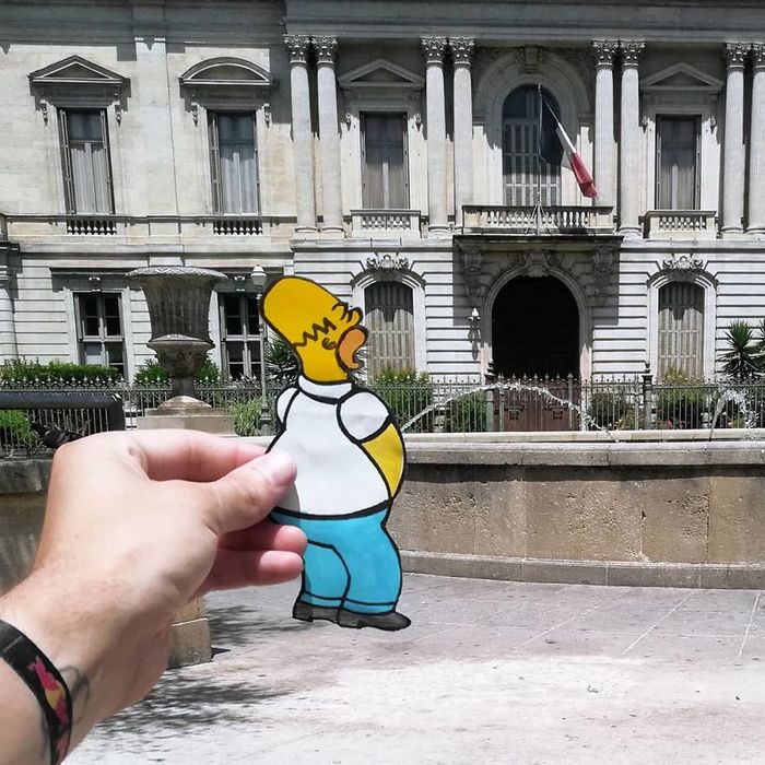 Artista dá vida às ruas simples adicionando personagens divertidos (34 fotos) 11