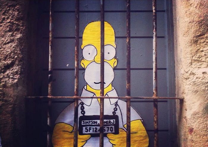 Artista dá vida às ruas simples adicionando personagens divertidos (34 fotos) 13