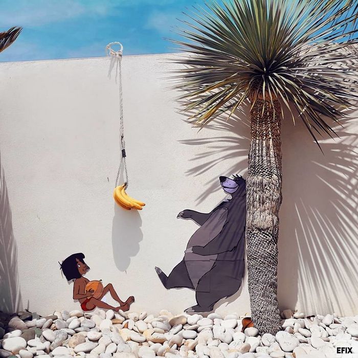 Artista dá vida às ruas simples adicionando personagens divertidos (34 fotos) 29