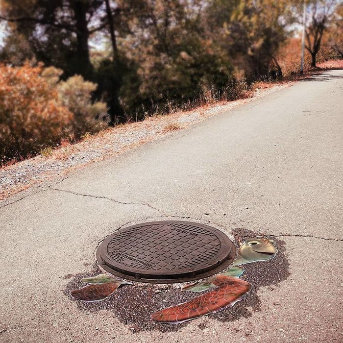 Artista dá vida às ruas simples adicionando personagens divertidos (34 fotos) 30