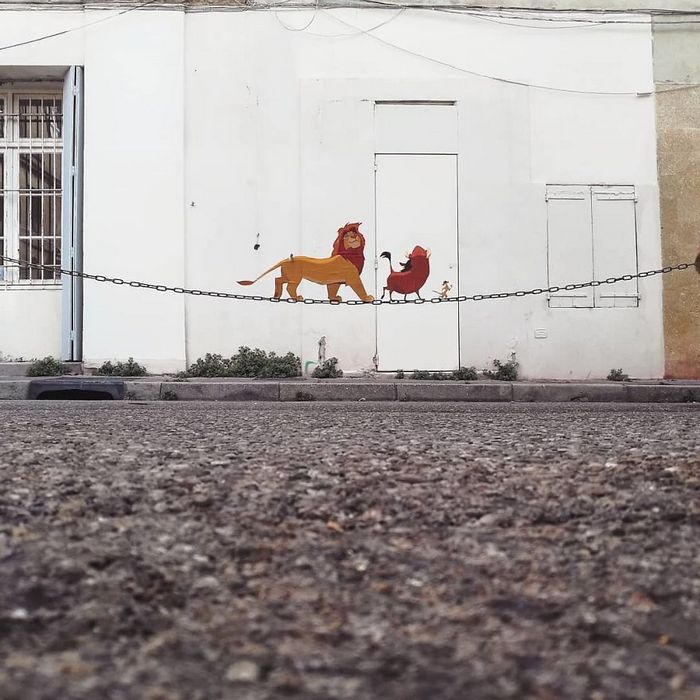 Artista dá vida às ruas simples adicionando personagens divertidos (34 fotos) 33