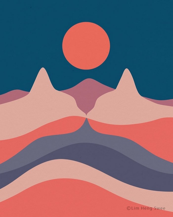 Artista esconde gatos em suas pinturas, criando um novo tipo de arte que chamamos de paisagens de gatos (25 fotos) 13