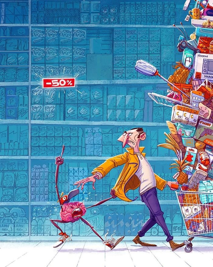 32 ilustrações deste artista que descrevem o lado sombrio da sociedade em que vivemos 5 32 ilustrações deste artista que descrevem o lado sombrio da sociedade em que vivemos 5