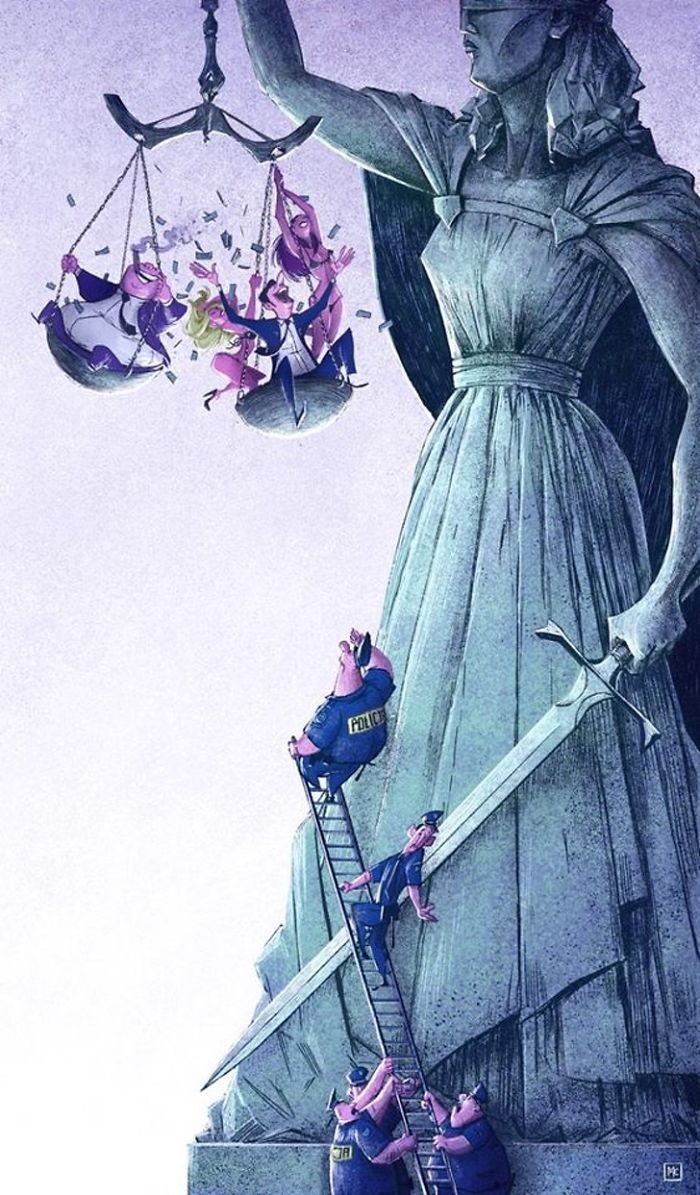 32 ilustrações deste artista que descrevem o lado sombrio da sociedade em que vivemos 8 32 ilustrações deste artista que descrevem o lado sombrio da sociedade em que vivemos 8