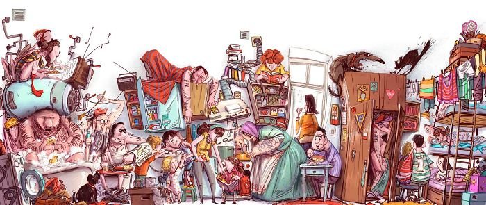 32 ilustrações deste artista que descrevem o lado sombrio da sociedade em que vivemos 22 32 ilustrações deste artista que descrevem o lado sombrio da sociedade em que vivemos 22