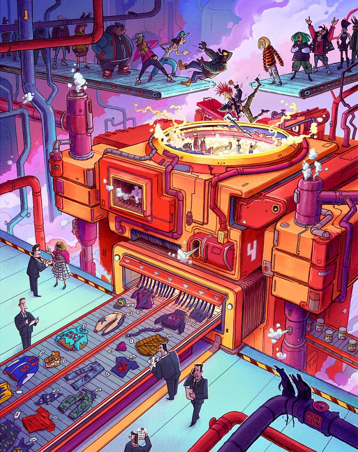 32 ilustrações deste artista que descrevem o lado sombrio da sociedade em que vivemos 30 32 ilustrações deste artista que descrevem o lado sombrio da sociedade em que vivemos 30