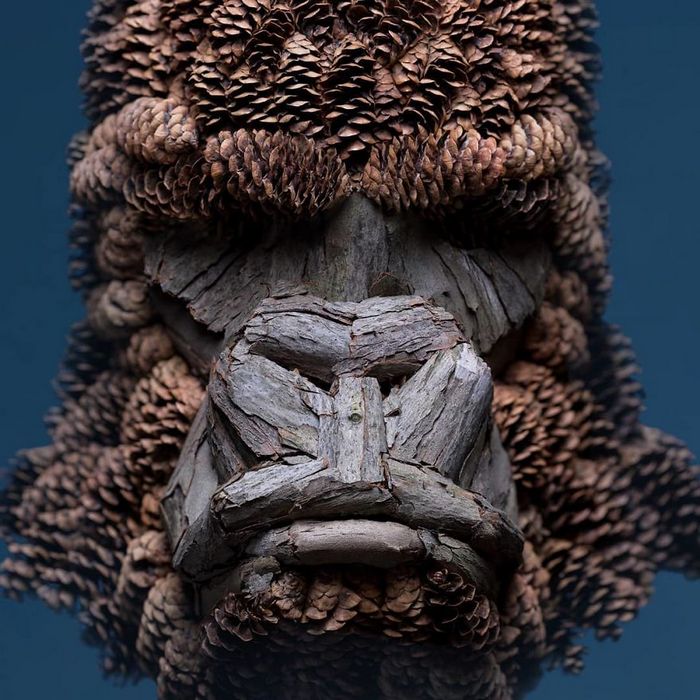 37 retratos delicados de animais criados a partir de coisas encontradas na natureza por Raku Inoue 9