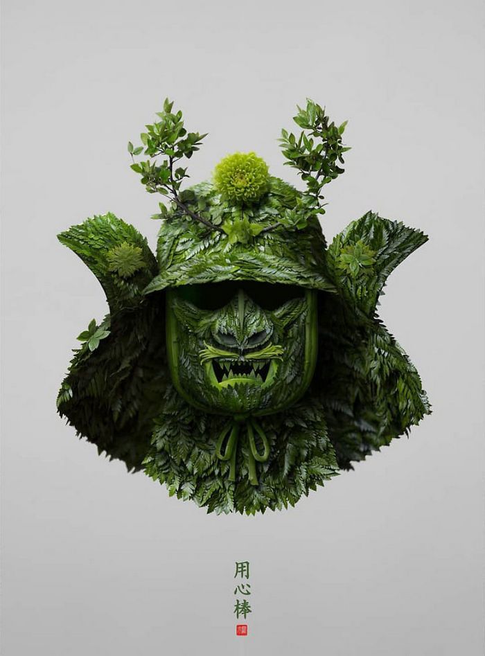 37 retratos delicados de animais criados a partir de coisas encontradas na natureza por Raku Inoue 23