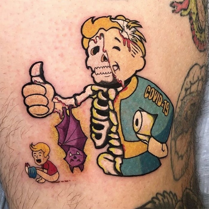 Algumas pessoas estão fazendo tatuagens inspiradas no covid-19 (21 fotos) 9