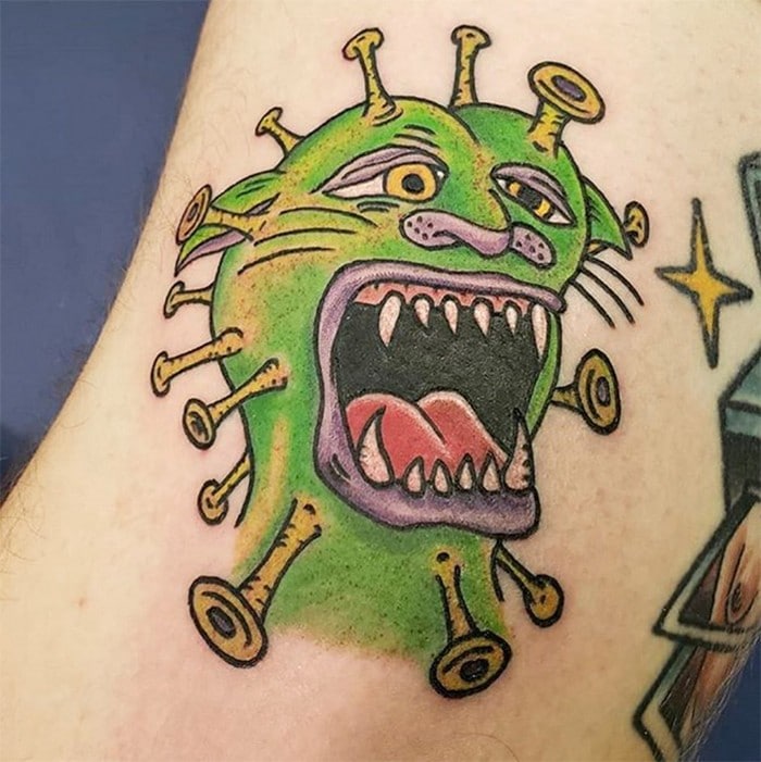 Algumas pessoas estão fazendo tatuagens inspiradas no covid-19 (21 fotos) 10
