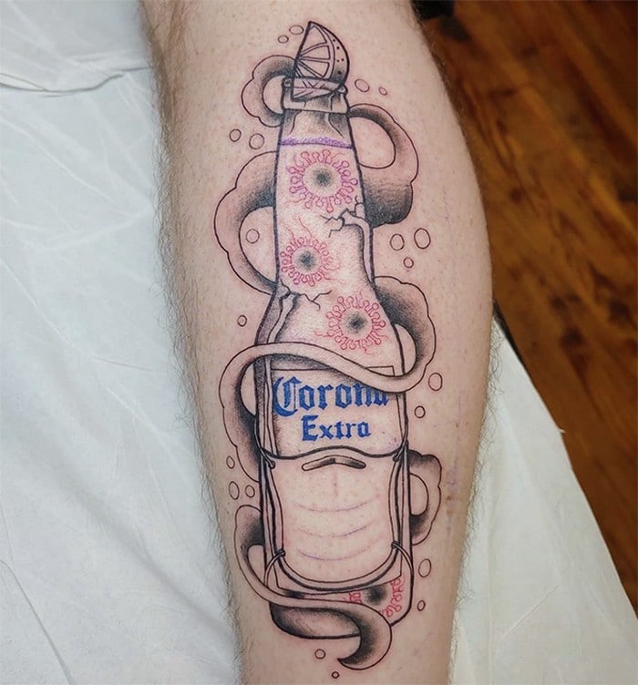 Algumas pessoas estão fazendo tatuagens inspiradas no covid-19 (21 fotos) 21