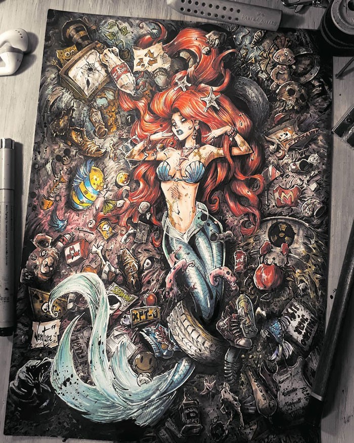 Artista reimagina personagens da cultura pop em ilustrações de estilo sombrio e sinistro (30 fotos) 2 Artista reimagina personagens da cultura pop em ilustrações de estilo sombrio e sinistro (30 fotos) 2