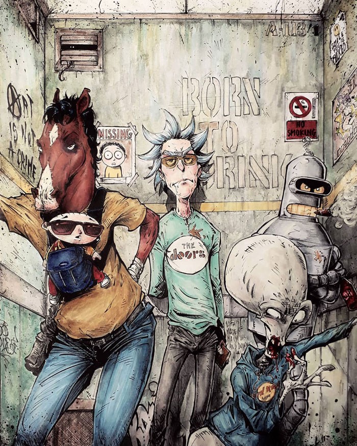 Artista reimagina personagens da cultura pop em ilustrações de estilo sombrio e sinistro (30 fotos) 11 Artista reimagina personagens da cultura pop em ilustrações de estilo sombrio e sinistro (30 fotos) 11