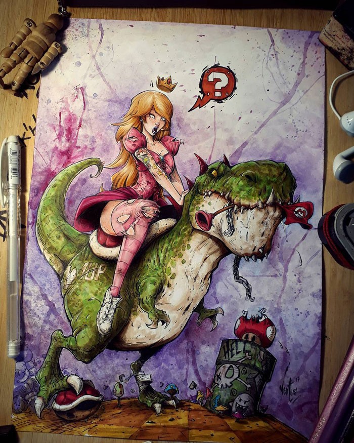 Artista reimagina personagens da cultura pop em ilustrações de estilo sombrio e sinistro (30 fotos) 20 Artista reimagina personagens da cultura pop em ilustrações de estilo sombrio e sinistro (30 fotos) 20