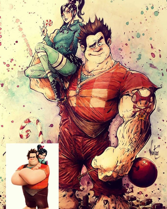 Artista reimagina personagens da cultura pop em ilustrações de estilo sombrio e sinistro (30 fotos) 27 Artista reimagina personagens da cultura pop em ilustrações de estilo sombrio e sinistro (30 fotos) 27
