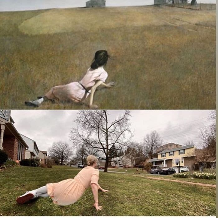 40 pessoas criativas que recriaram pinturas famosas com coisas que encontraram em casa 36