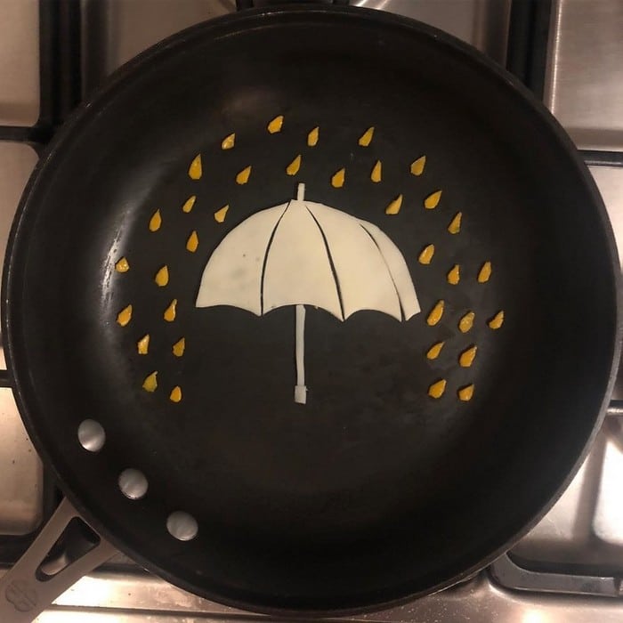 Um artista do México usa uma panela como tela e cria arte a partir de ovos (30 fotos) 29