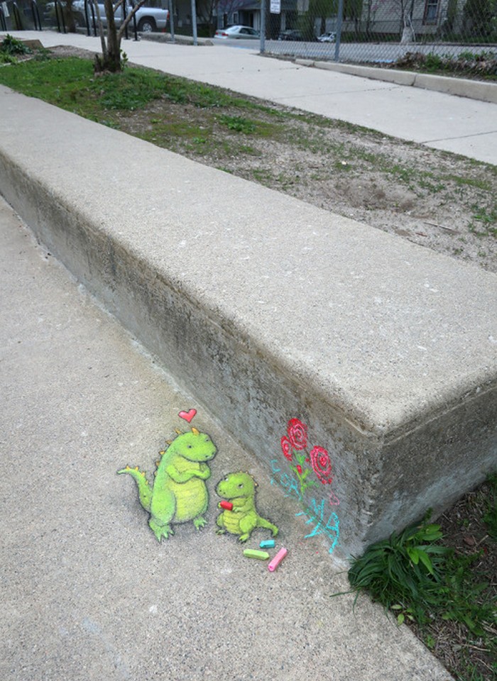 A arte do giz: A combinação perfeita feita por David Zinn (41 fotos) 8