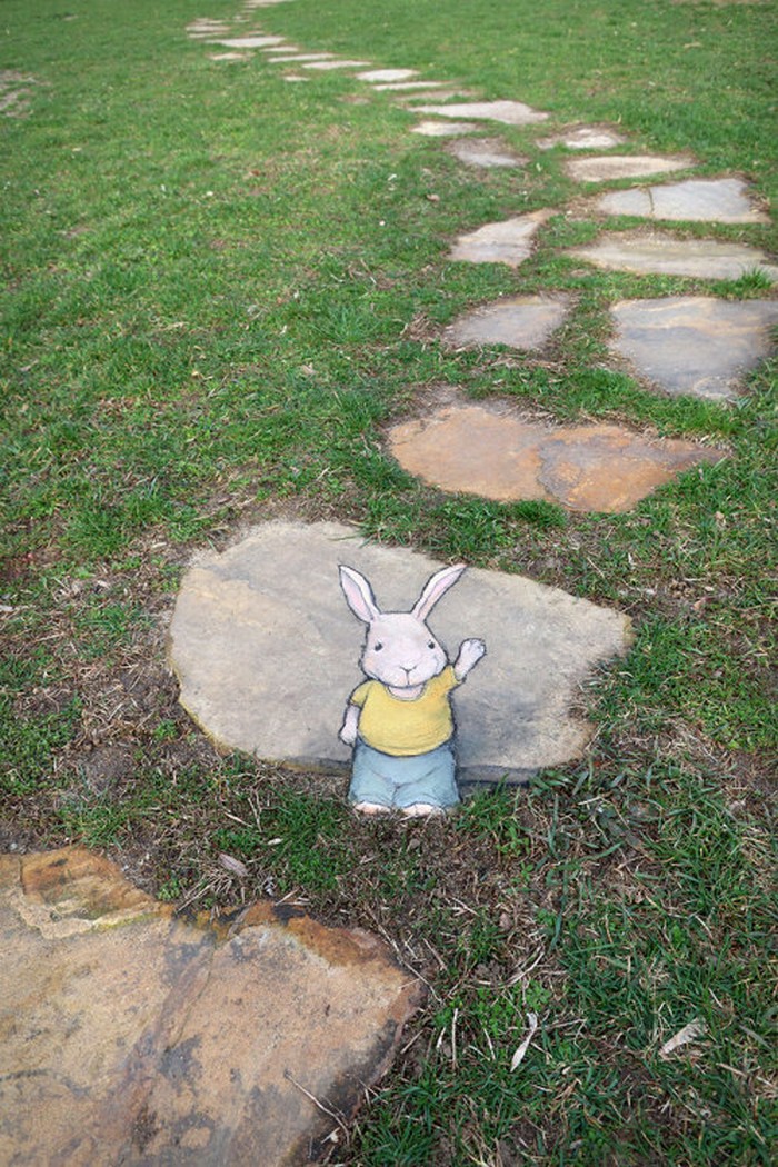 A arte do giz: A combinação perfeita feita por David Zinn (41 fotos) 15