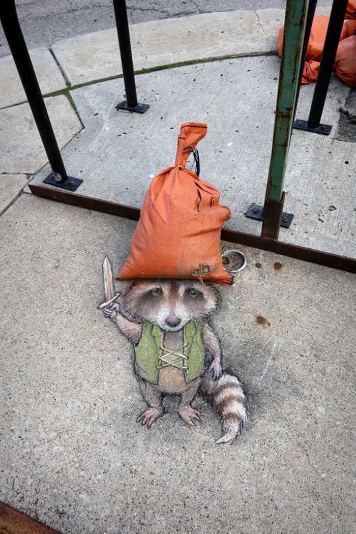 A arte do giz: A combinação perfeita feita por David Zinn (41 fotos) 20