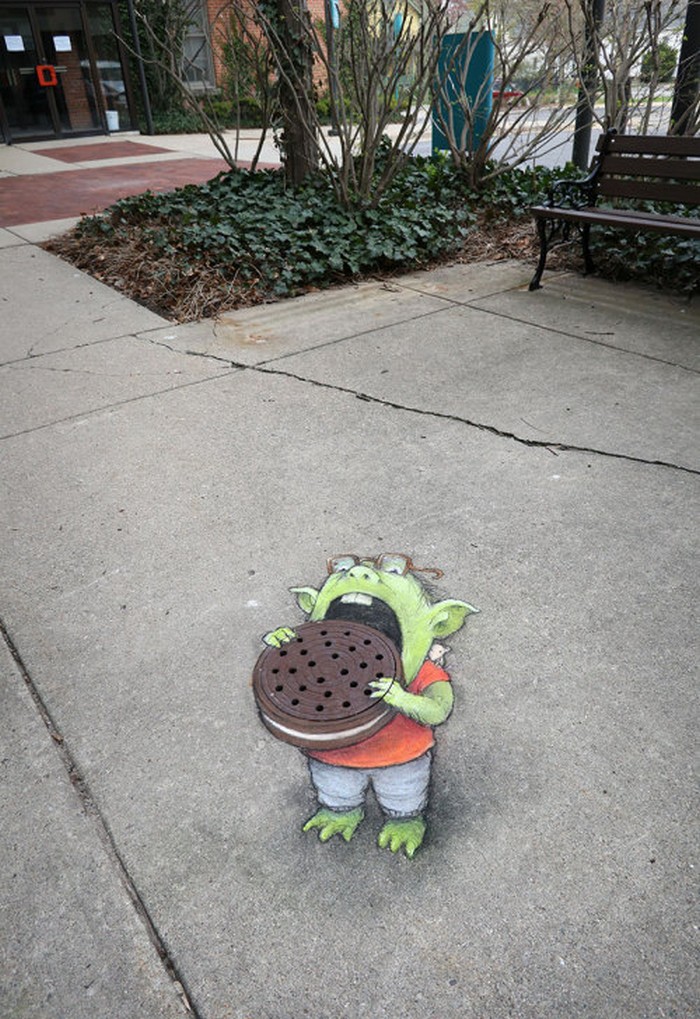 A arte do giz: A combinação perfeita feita por David Zinn (41 fotos) 27