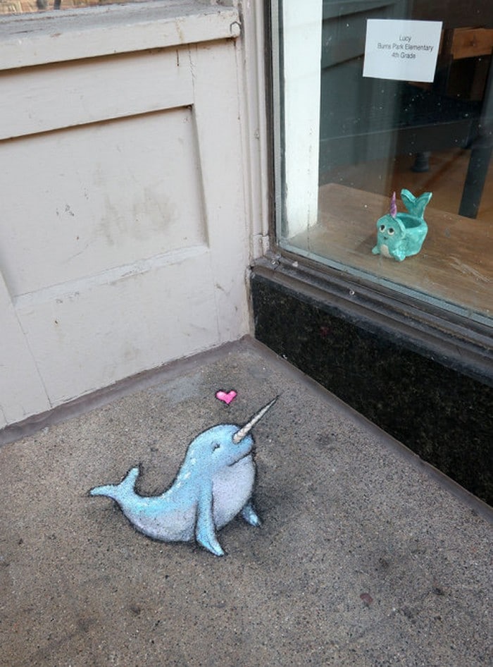 A arte do giz: A combinação perfeita feita por David Zinn (41 fotos) 31