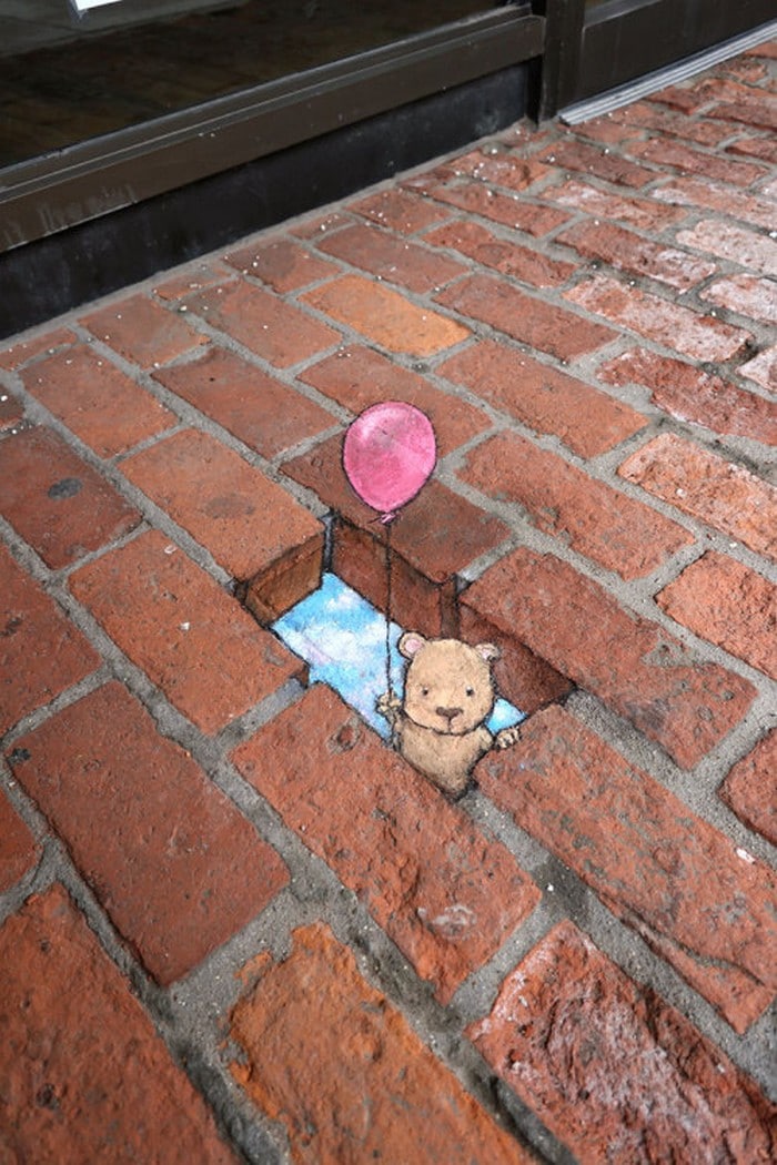 A arte do giz: A combinação perfeita feita por David Zinn (41 fotos) 41