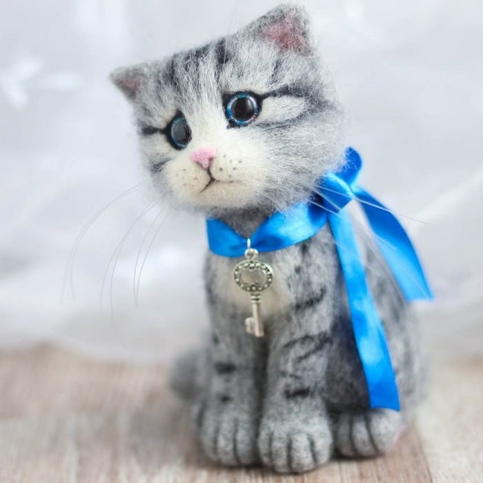Artista russa cria gatinhos de feltro que parecem ter saído de um conto fada (32 fotos) 3