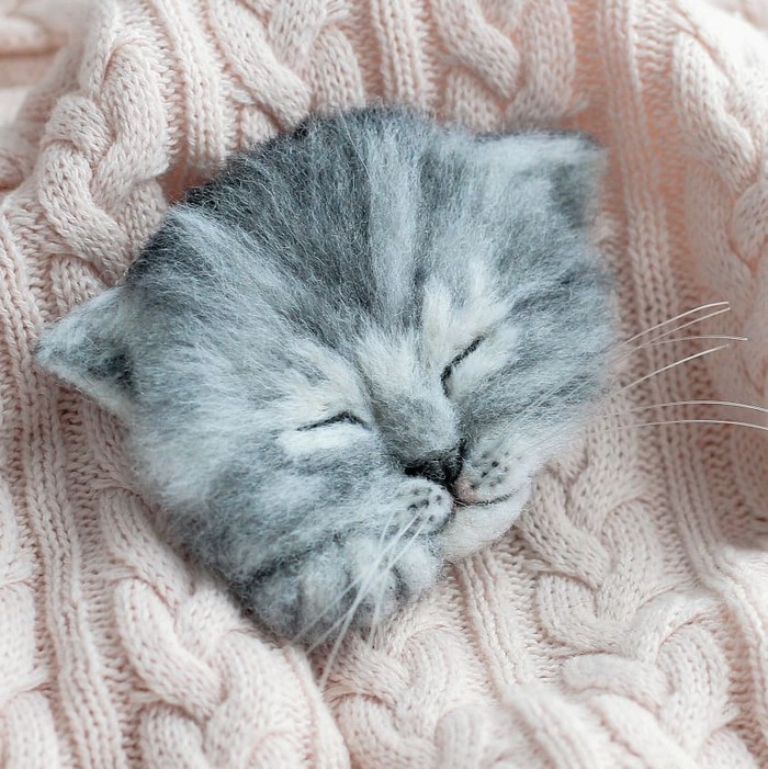 Artista russa cria gatinhos de feltro que parecem ter saído de um conto fada (32 fotos) 13