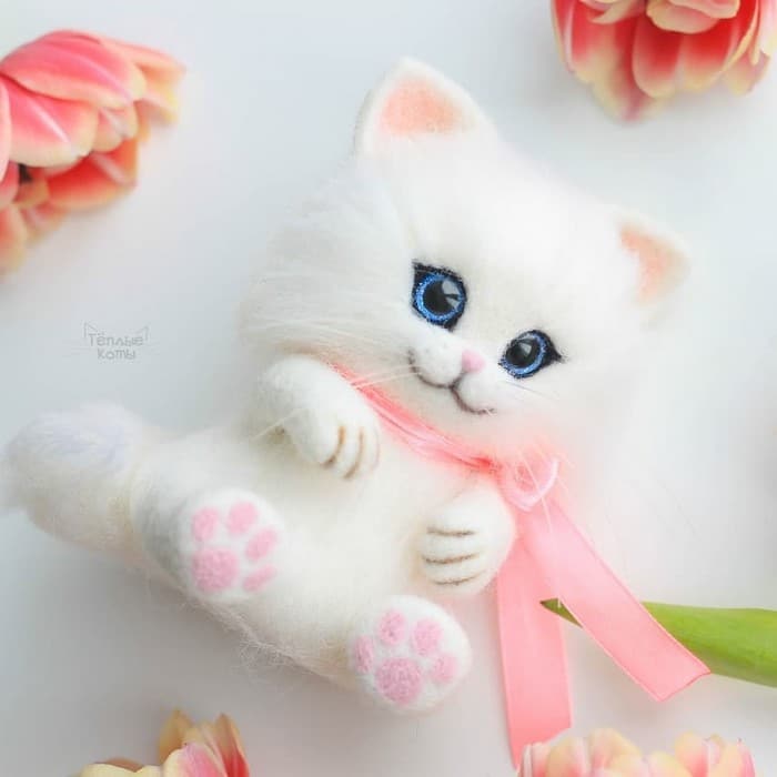 Artista russa cria gatinhos de feltro que parecem ter saído de um conto fada (32 fotos) 17