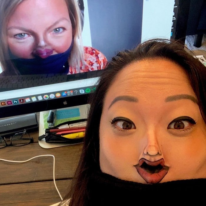 Esta pequena maquiagem para o rosto é a solução perfeita para uma máscara de coronavírus (37 fotos) 8