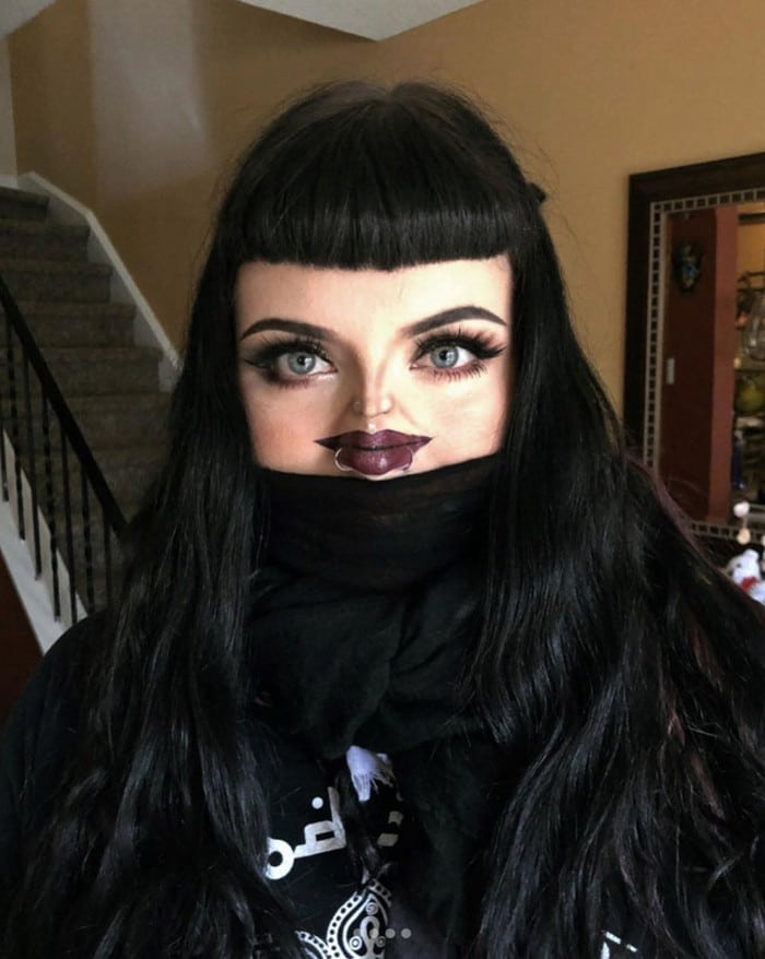 Esta pequena maquiagem para o rosto é a solução perfeita para uma máscara de coronavírus (37 fotos) 27