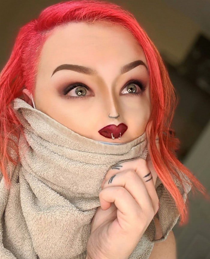 Esta pequena maquiagem para o rosto é a solução perfeita para uma máscara de coronavírus (37 fotos) 30