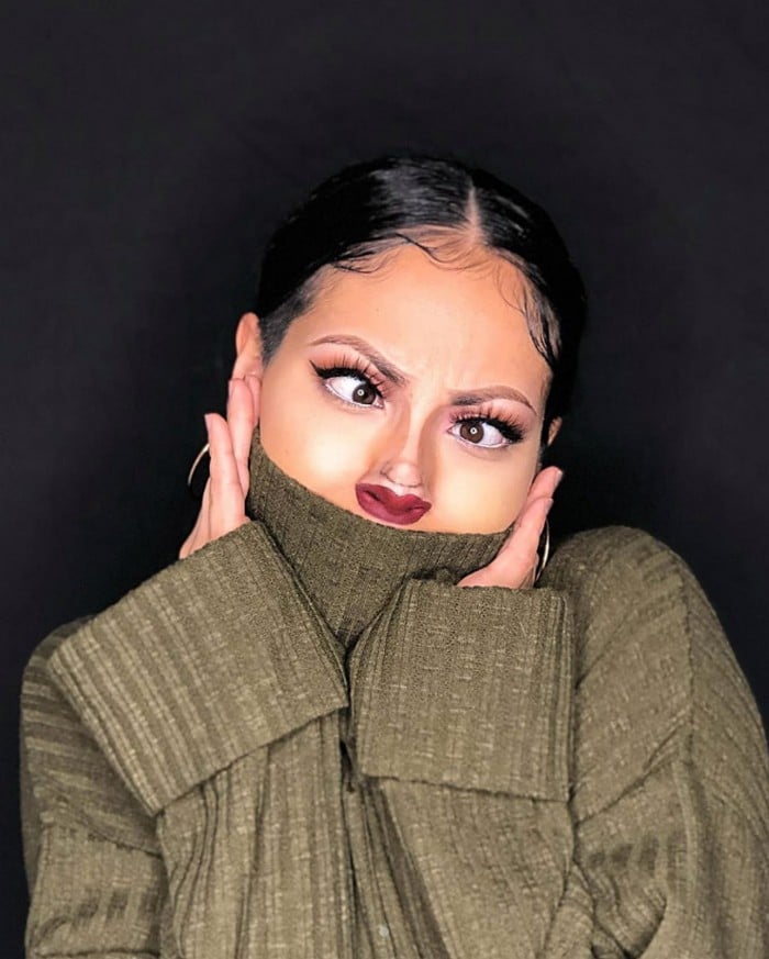 Esta pequena maquiagem para o rosto é a solução perfeita para uma máscara de coronavírus (37 fotos) 31