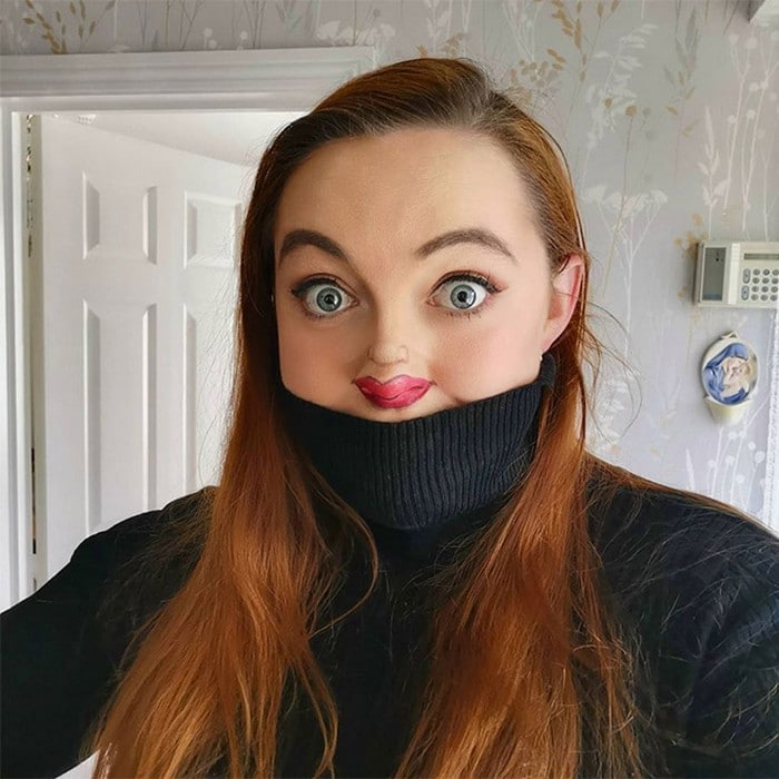 Esta pequena maquiagem para o rosto é a solução perfeita para uma máscara de coronavírus (37 fotos) 35