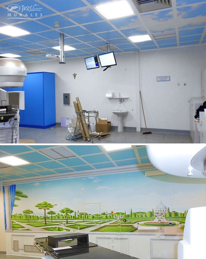 34 fotos de belos murais em hospitais do artista italiano que ajudam crianças e adultos 6