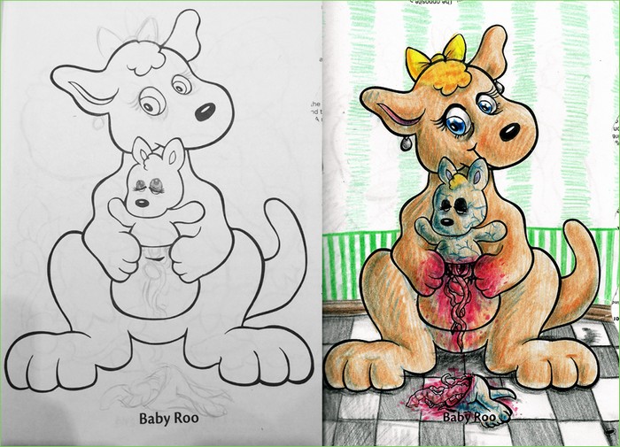 O que acontece quando adultos resolvem colorir livro de crianças (27 fotos) 1