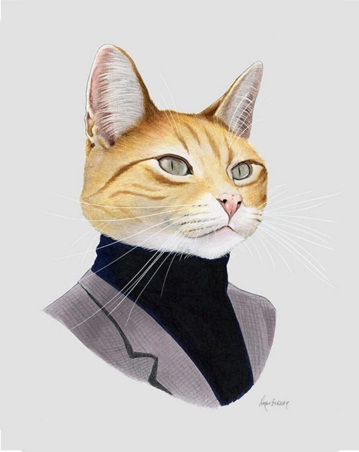 20 retratos de animais muito bem vestidos por Ryan Berkley 17