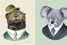 20 retratos de animais muito bem vestidos por Ryan Berkley 3