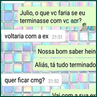 O que você faria se eu terminasse com você agora?