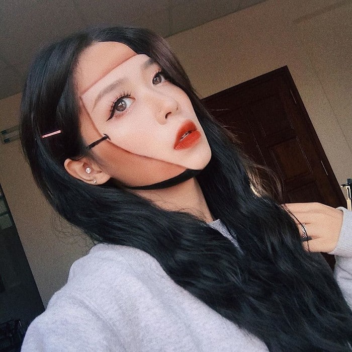 A maquiadora usa seu rosto e corpo como tela para criar ilusões de ótica alucinantes (25 fotos) 20