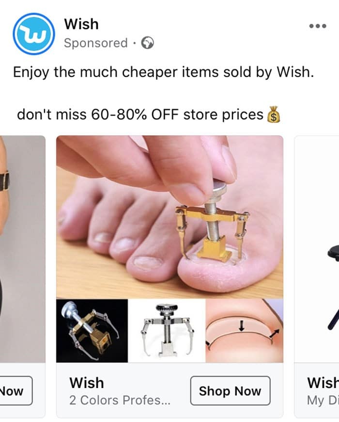 40 anúncios estranhos que não têm explicações do Wish 2