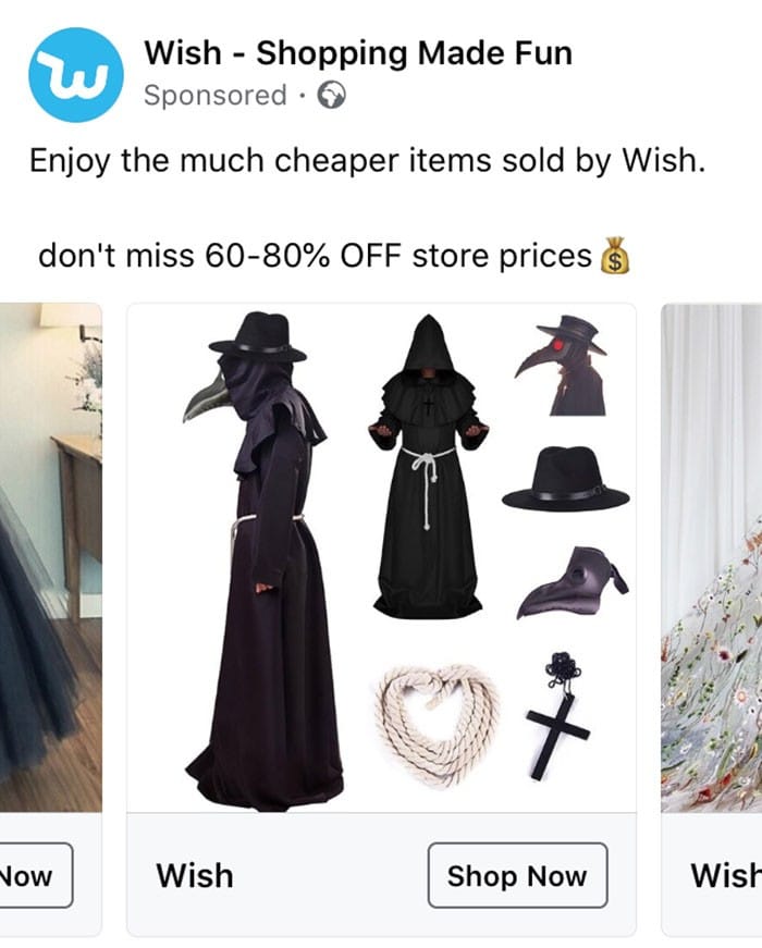 40 anúncios estranhos que não têm explicações do Wish 5