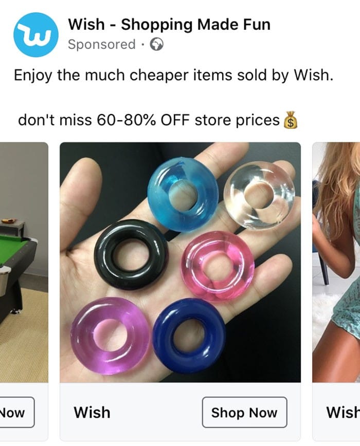40 anúncios estranhos que não têm explicações do Wish 7