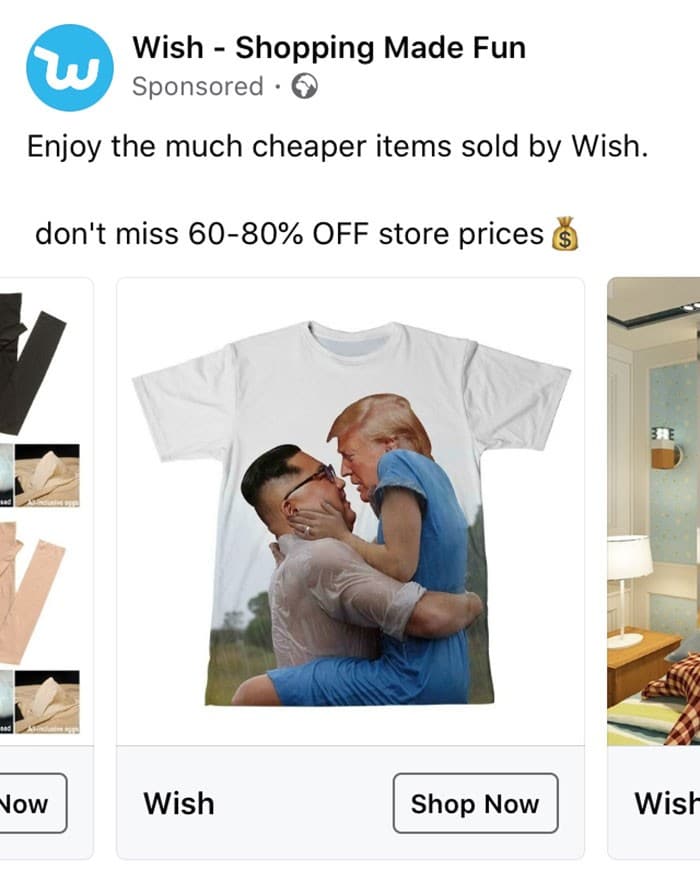 40 anúncios estranhos que não têm explicações do Wish 9